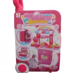 Set De cocina Maleta de Juguete Para Niñas con Acessorios