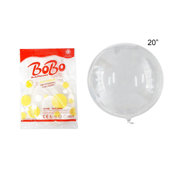 GLOBO BURBUJA REDONDO 20" (PQTX50)