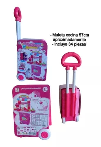 Set De cocina Maleta de Juguete Para Niñas con Acessorios