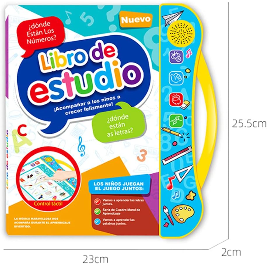 Libro didactico de aprendizaje en español y ingles con sonido al por mayor