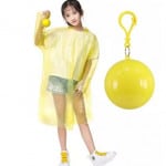 Capa Impermeable desechable para niños y niñas estilo poncho + estuche tipo llavero