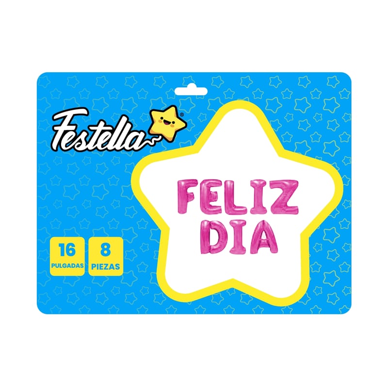 GLOBO FELIZ DIA FUCSIA