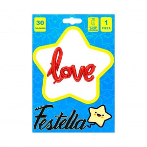 GLOBO LOVE ROJO 30"(PQTX25)