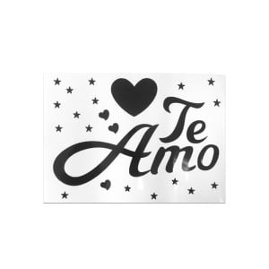 STICKER DE GLOBO TE AMO (PQTX50XCOLOR):