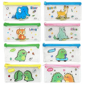 ESTUCHE ESTAMPADO ANIMALES (PQTX12)