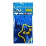 MANTEL DE FIESTA METALIZADO AZUL (PQTX12)