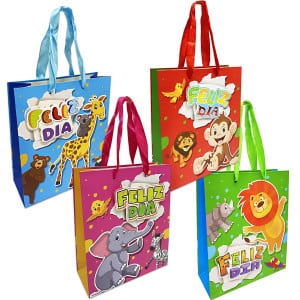 BOLSA REGALO ANIMALES FELIZ DIA (PQX12)