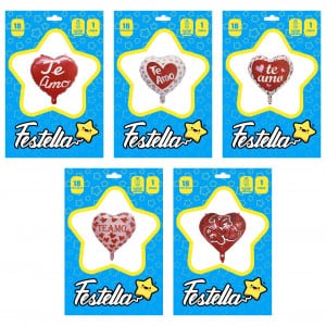 GLOBO CORAZON TE AMO 18".(PQTX25)