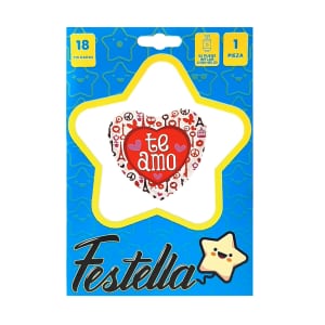GLOBO CORAZON TE AMO CARTON 18" (PQTX24)