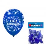 BOMBA FELIZ CUMPLEAÑOS R12X10 AZUL (PQTX12)