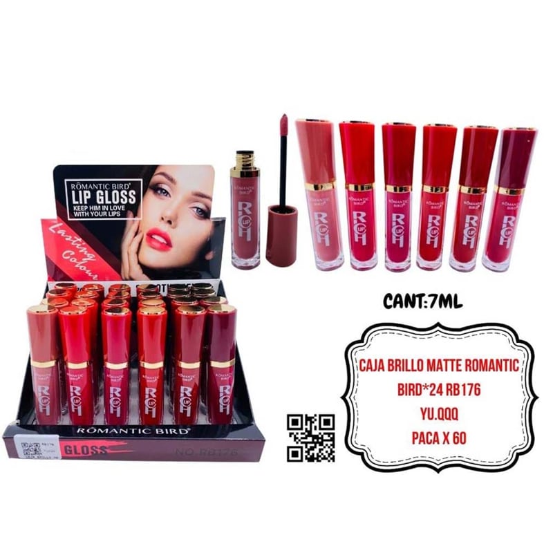 CAJA BRILLO MATTE ROMANTIC BIRD*24 RB176