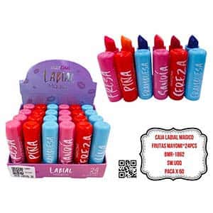 CAJA LABIAL MAGICO FRUTAS MAYOMI*24PCS BMR-1862