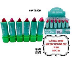 CAJA LABIAL MAYOMI ALOE VERA*24PCS BMR-2932
