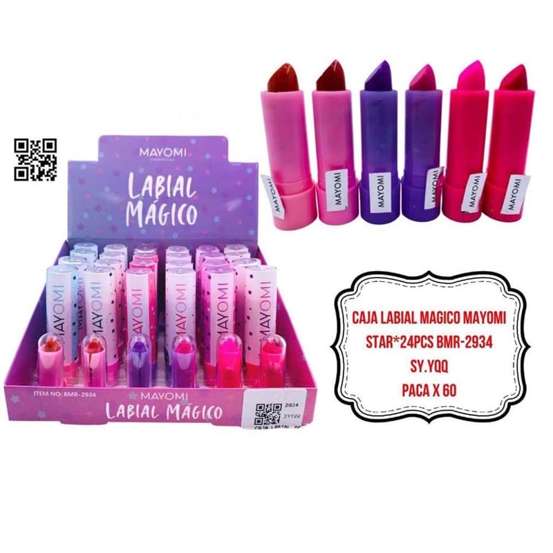 CAJA LABIAL MAGICO MAYOMI STAR*24PCS BMR-2934