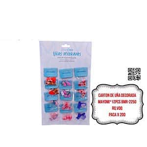 CARTON DE UÑA DECORADA MAYOMI*12PCS BMR-2250