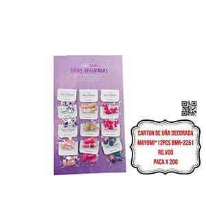 CARTON DE UÑA DECORADA MAYOMI*12PCS BMR-2251