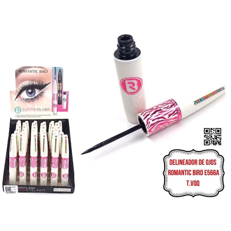 CAJA DELINEADOR DE OJOS ROMANTIC BIRD*36pcs E566A