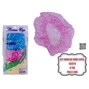DZ. SET GORRO DE BAÑO X3PCS SA2019