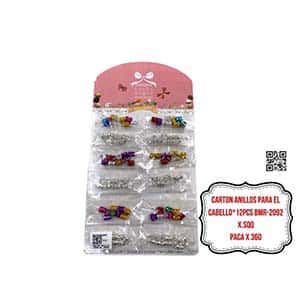 CARTON ANILLOS PARA EL CABELLO*12PCS BMR-2092