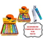 CAJA CORTAUÑAS PONY ESTAMPADO FINO*12PCS 211