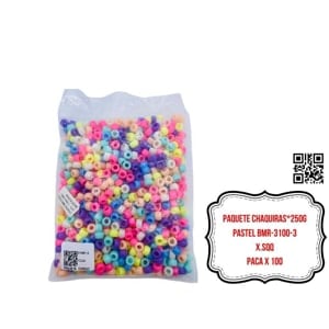 PAQUETE CHAQUIRAS*250G PASTEL BMR-3100-3