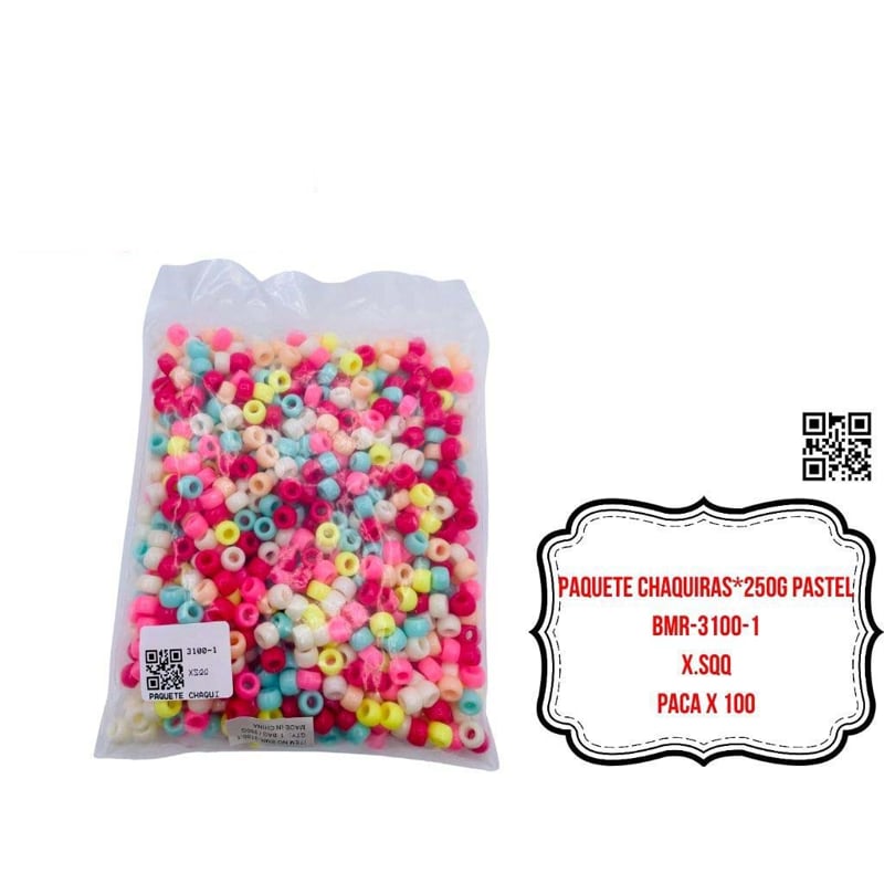 PAQUETE CHAQUIRAS*250G MULTICOLOR BMR-3100-1