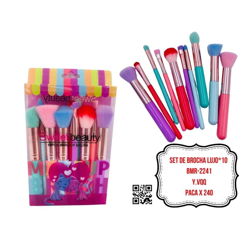 SET DE BROCHA LUJO*10 BMR-2241