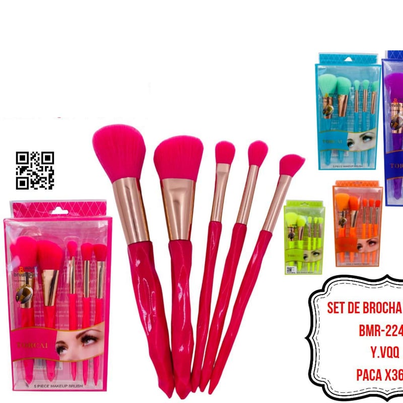 SET DE BROCHA LUJO*5 BMR-2244