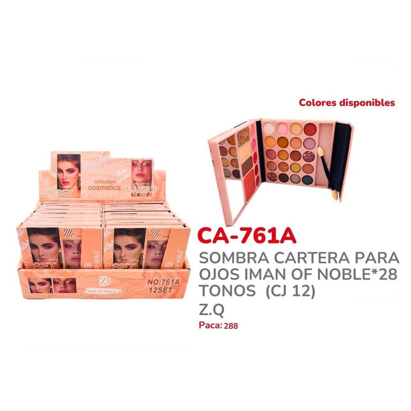 SOMBRA CARTERA PARA OJOS IMAN OF NOBLE*28 TONOS 761A (CJ*12)