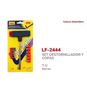 SET DESTORNILLADOR Y COPAS BMR-2444