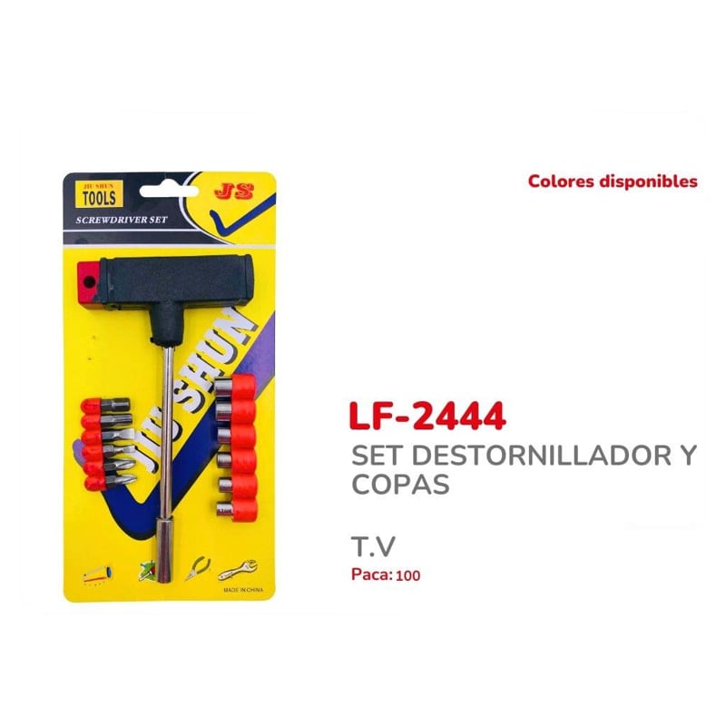 SET DESTORNILLADOR Y COPAS BMR-2444