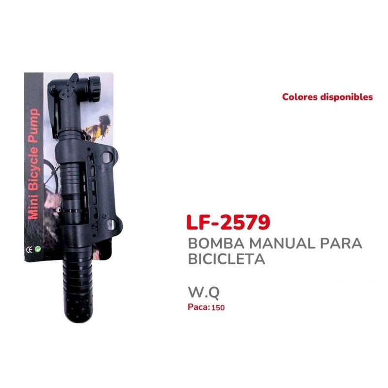 BOMBA MANUAL PARA BICICLETA BMR-2579