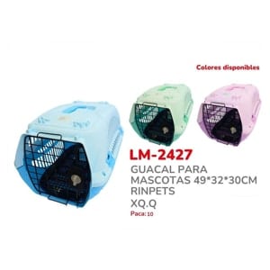 GUACAL PARA MASCOTAS 49*32*30CM RINPETS BMR-2427