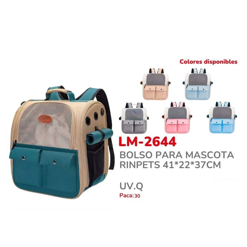 BOLSO PARA MASCOTA RINPETS 41*22*37CM BMR-2644