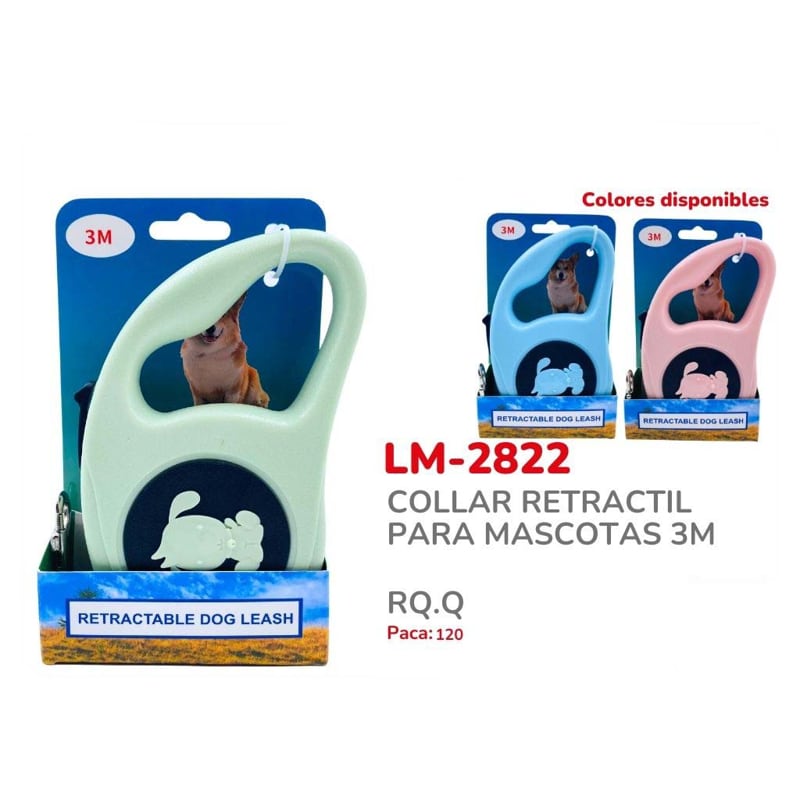 COLLAR RETRACTIL PARA MASCOTAS 3M BMR-2822