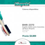 CEPILLO DOBLE PARA MASCOTAS 18*6CM RINPETS BMR-2373