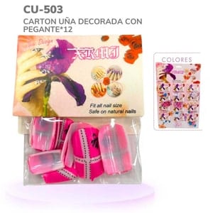 CARTON UÑA DECORADA*12 503