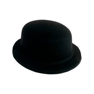 GORRO DE FIESTA GAMUZADO NEGRO