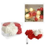 ROSAS ROJAS Y BLANCAS CON LUZ (USB):