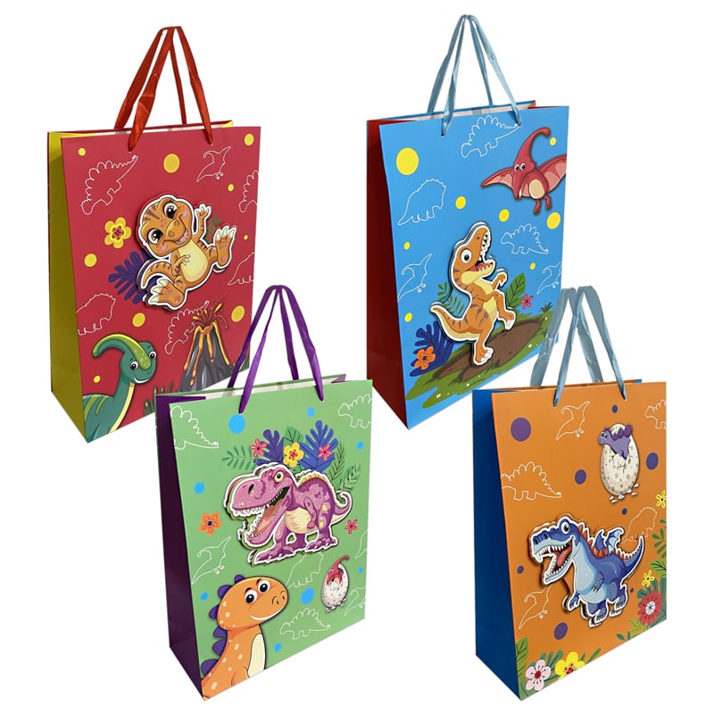 BOLSA REGALO DINOSAURIO(PQTX12)