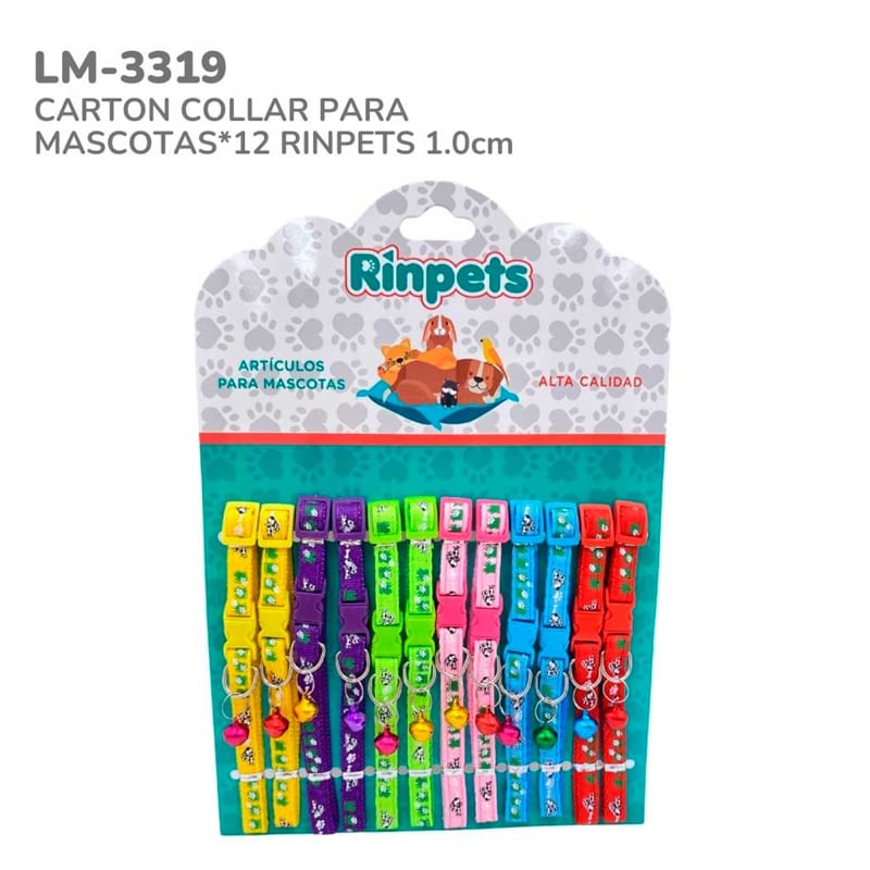 CARTON COLLAR PARA MASCOTAS*12 RINPETS 1.0CM BMR-3319