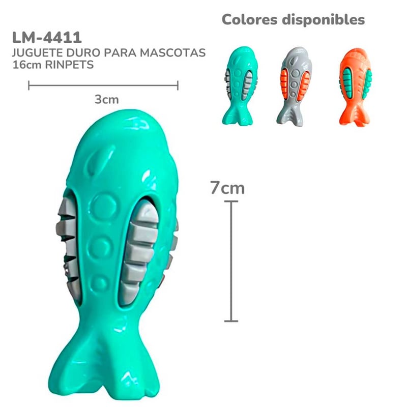 JUGUETE DURO PARA MASCOTAS 16CM RINPETS BMR-4411