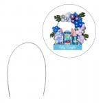 ARCO DE GLOBO PLATEADO 120CM BIODEGRADABLE (PQTX12)