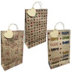 BOLSA DE REGALO ECOLOGICA GD LOVE (PQTX12):