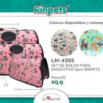 SET DE BOLSO PARA MASCOTAS*3pcs RINPETS BMR-4365