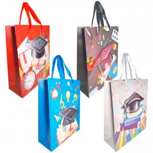 BOLSA REGALO GRADUACION 32*26*10CM(PQX12)