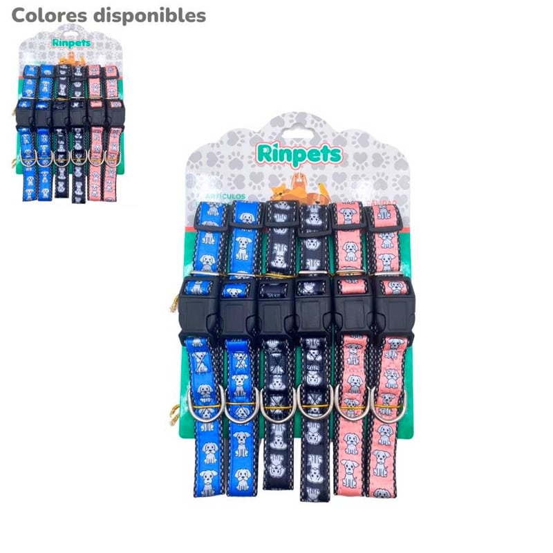 CARTON COLLAR PARA MASCOTAS*6 RINPETS 2.5CM BMR-3350