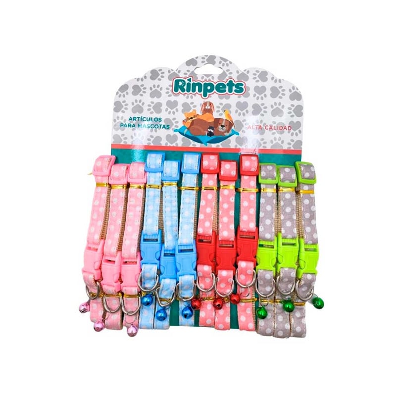 CARTON COLLAR PARA MASCOTAS*12 RINPETS 1.5CM BMR-3342