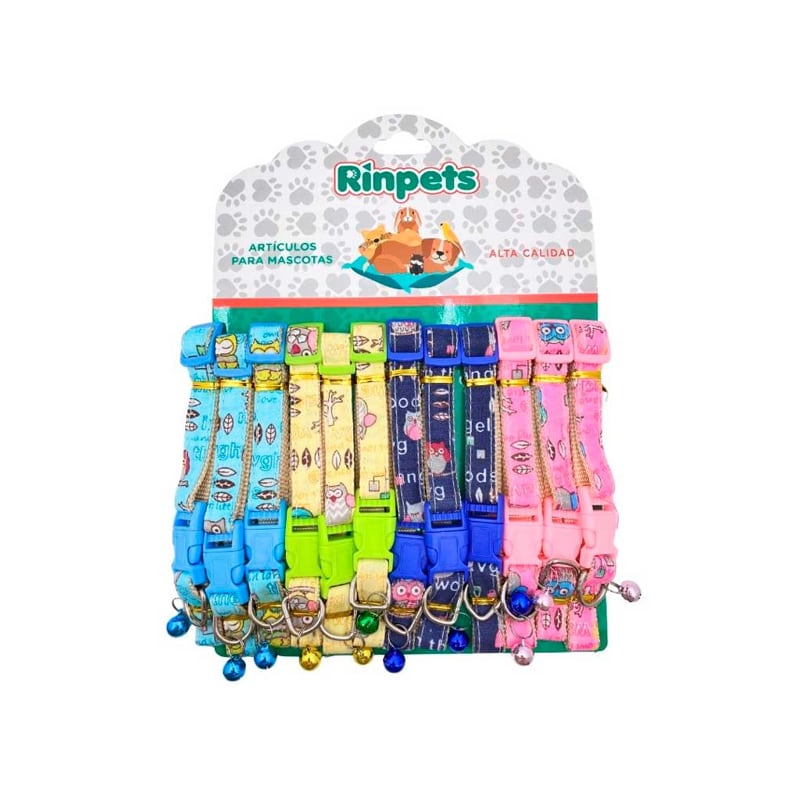 CARTON COLLAR PARA MASCOTAS*12 RINPETS 1.5CM BMR-3343