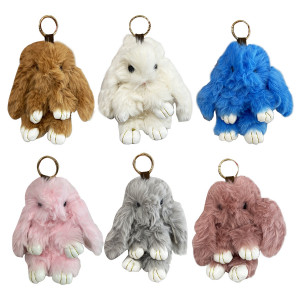 LLAVERO PELUCHE CONEJO 18CM (PQTX6)